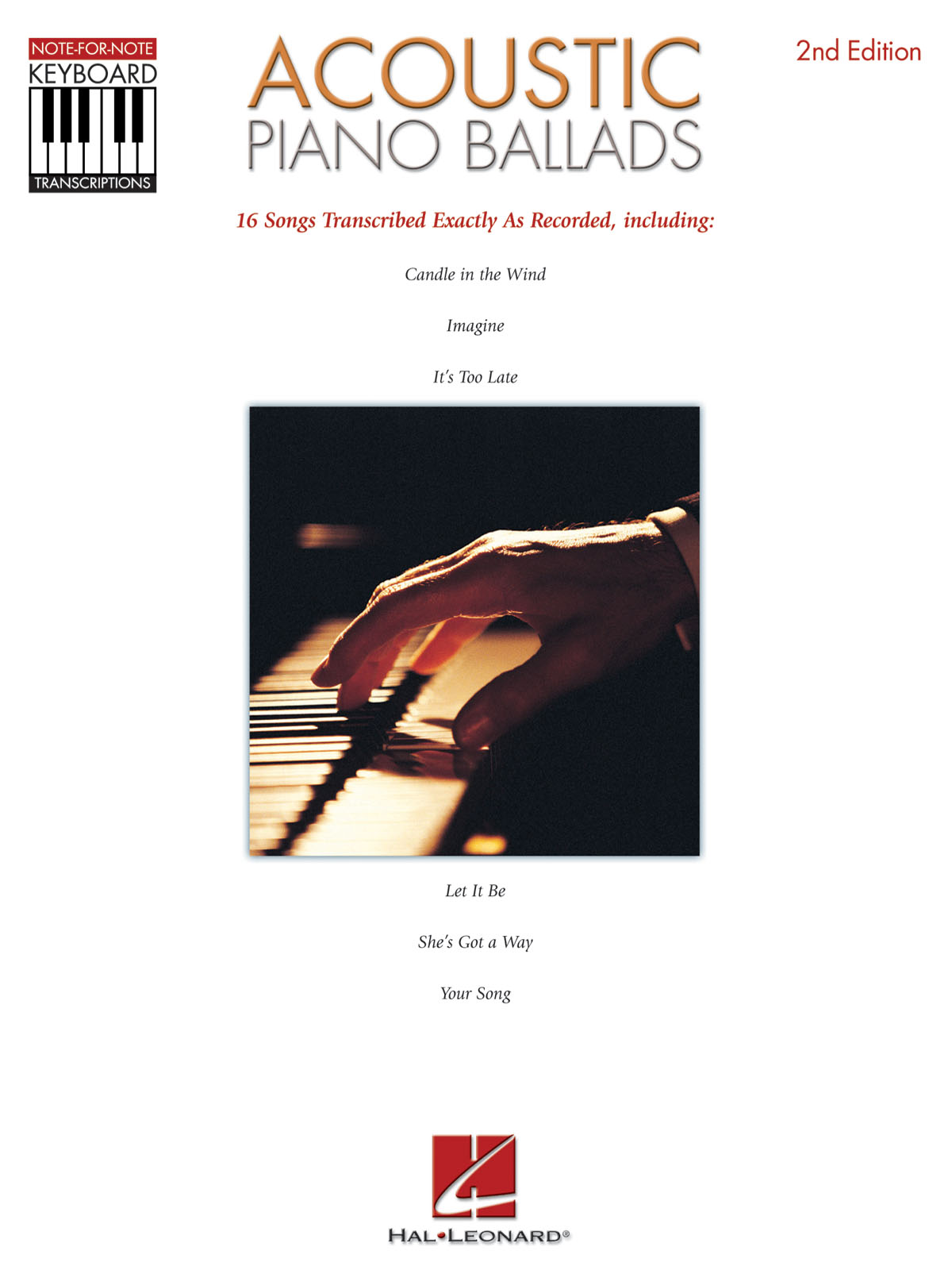 Keyboard Recorded Versions: Acoustic Piano Ballads - 2nd Edition