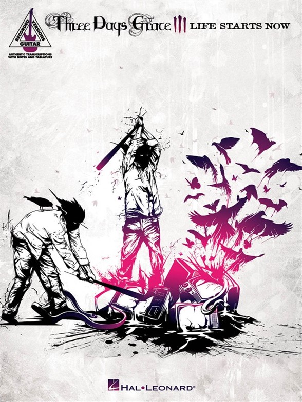 THREE DAYS GRACE LIFE STARTS NOW GUITAR TAB BOOK