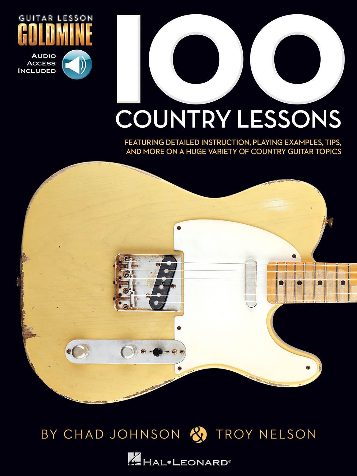 Goldmine 100 Country Lssns Gtr Bk/Cd