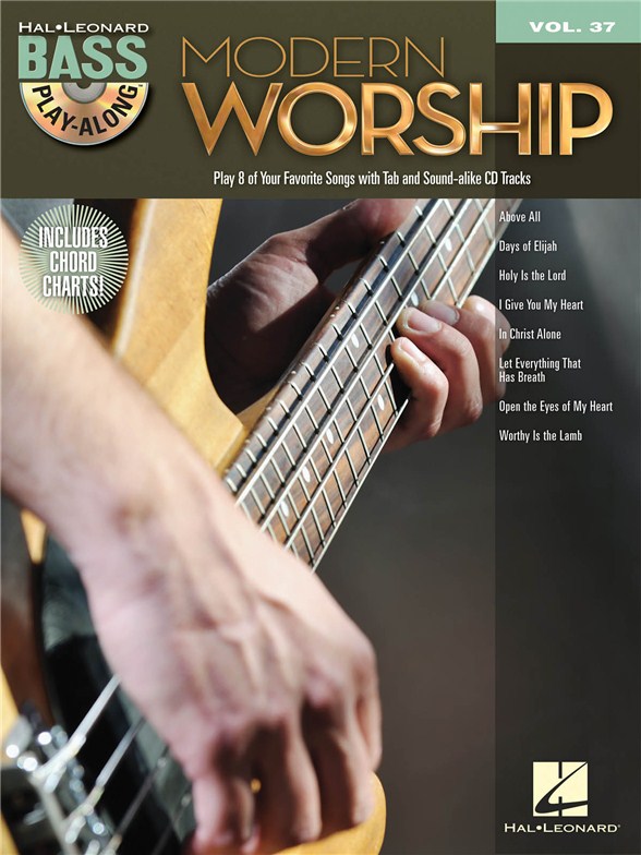 BASS PLAY ALONG VOLUME 37 MODERN WORSHIP BASS GUITAR BK/CD