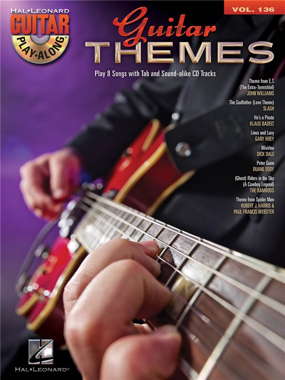 GUITAR PLAY ALONG VOLUME 136 GUITAR THEMES GTR BK/CD