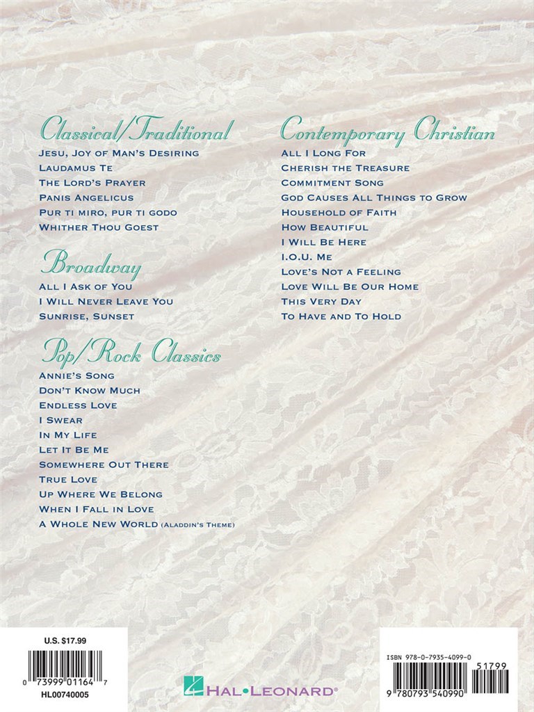 Singer's Wedding Anthology
