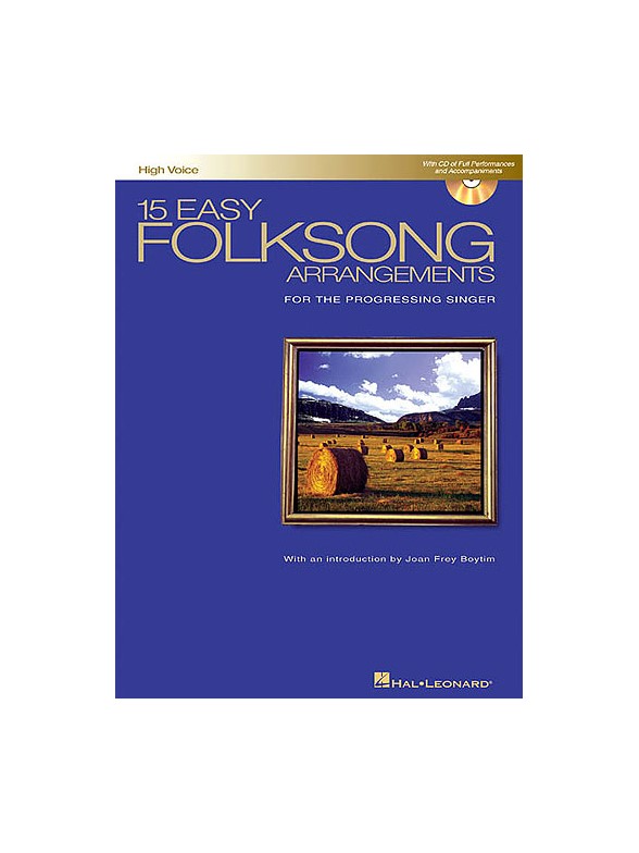 15 Easy Folksong Arrangements For High Voice (Book And CD)