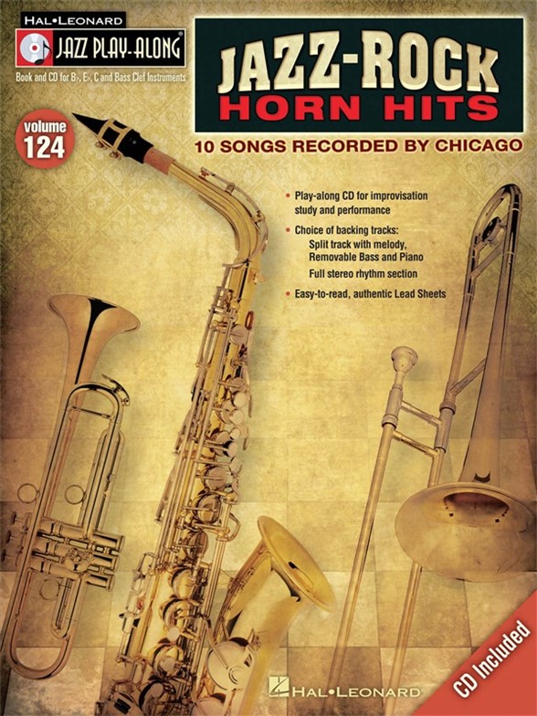 JAZZ PLAY-ALONG VOLUME 124 JAZZ-ROCK HORN HITS ALL INSTRUMENTS BOOK/CD