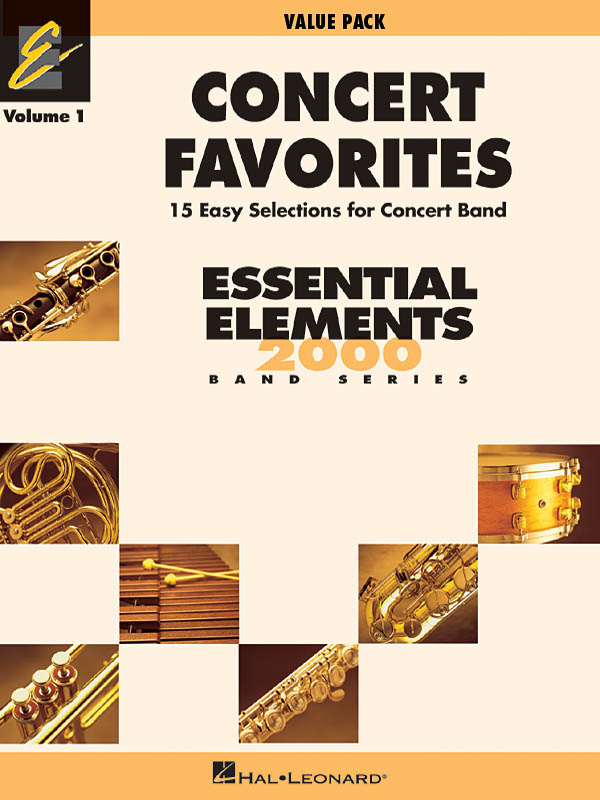 Concert Favorites Vol. 1 - Value Pak : 37 Part Books with Conductor Score and CD