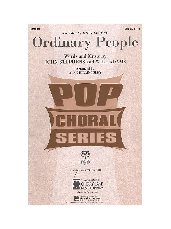 John Legend: Ordinary People (SAB)