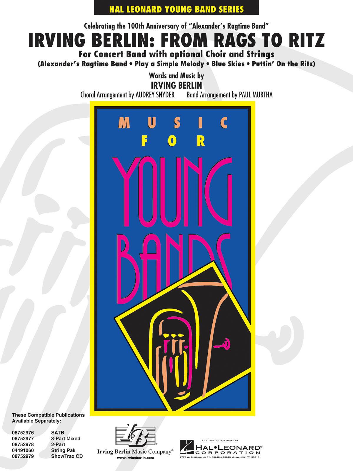 Irving Berlin: From Rags to Ritz : Concert Band Score/Parts, w/opt. Choir