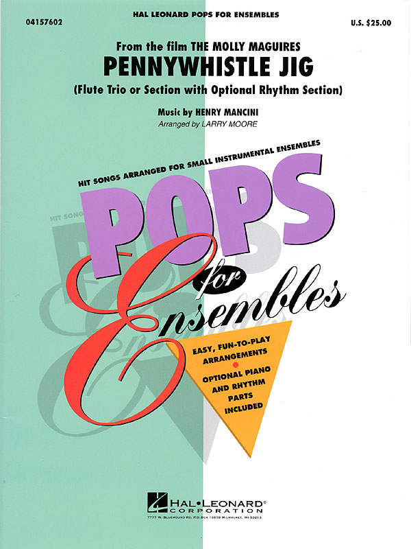 Pennywhistle Jig : Flute Trio or Ensemble (w/opt. rhythm section)