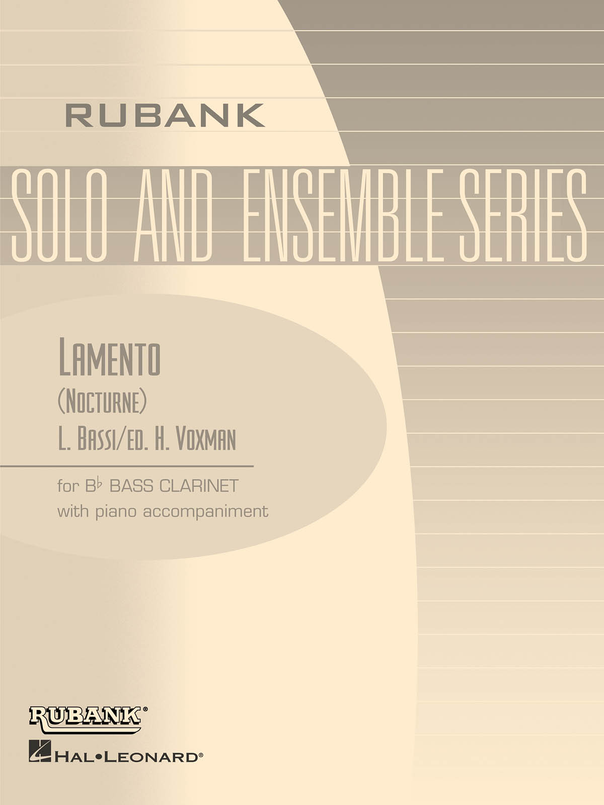 Lamento (Nocturne) : Bb Bass Clarinet Solo with Piano