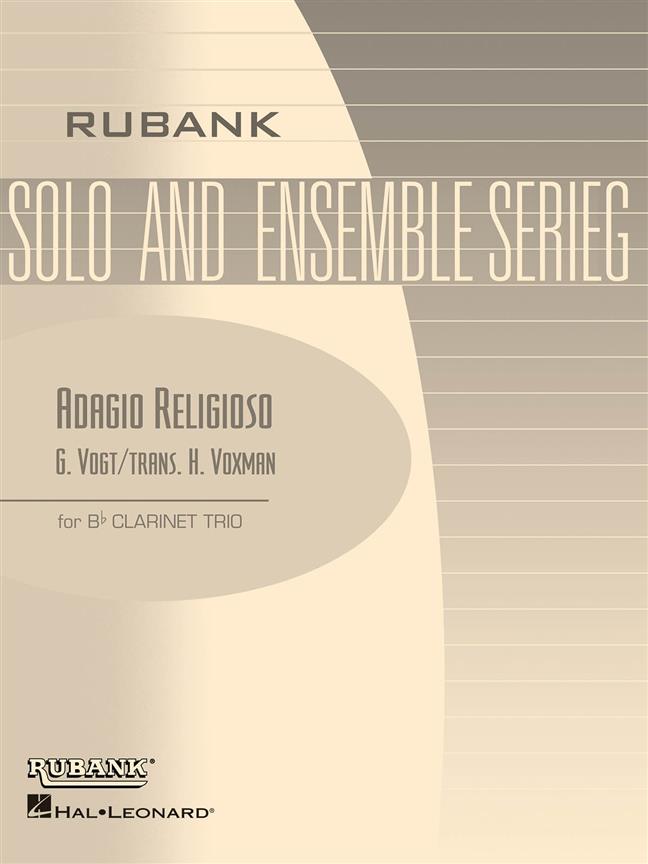 Adagio Religioso : Bb Clarinet Trio - Grade 3