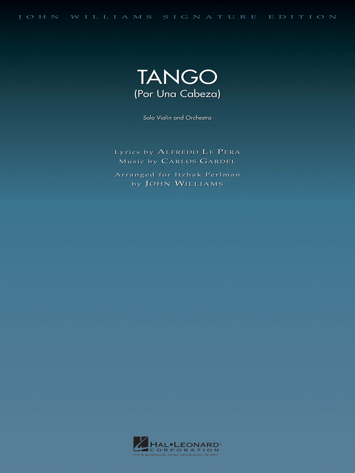 Tango (Por Una Cabeza) : Solo Violin and Orchestra