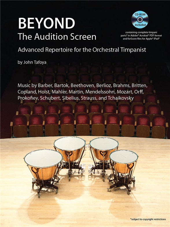 TAFOYA JOHN BEYOND THE AUDITION SCREEN PERCUSSION BOOK/CD