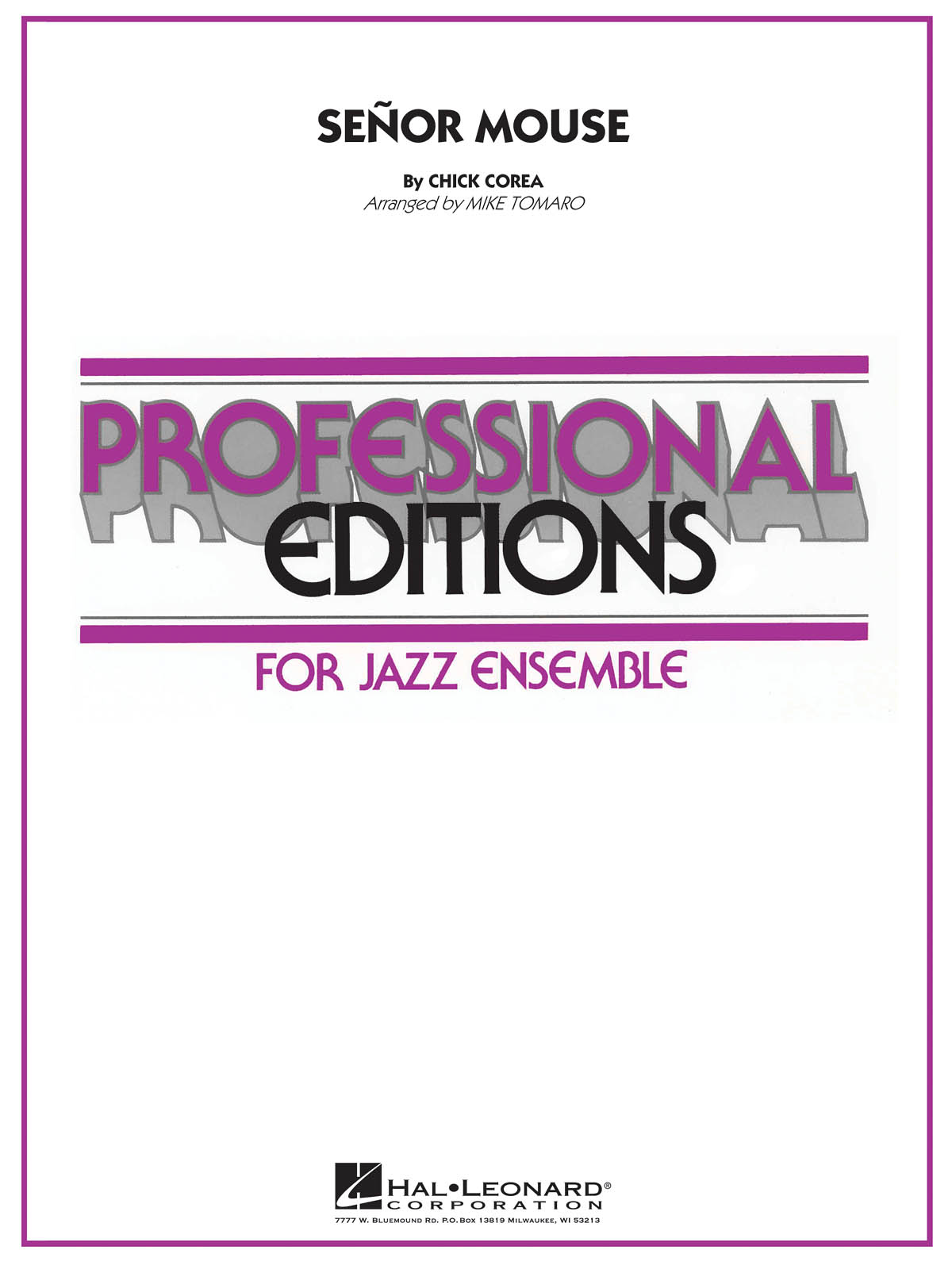 Señor Mouse : Professional Editions-Jazz Ens