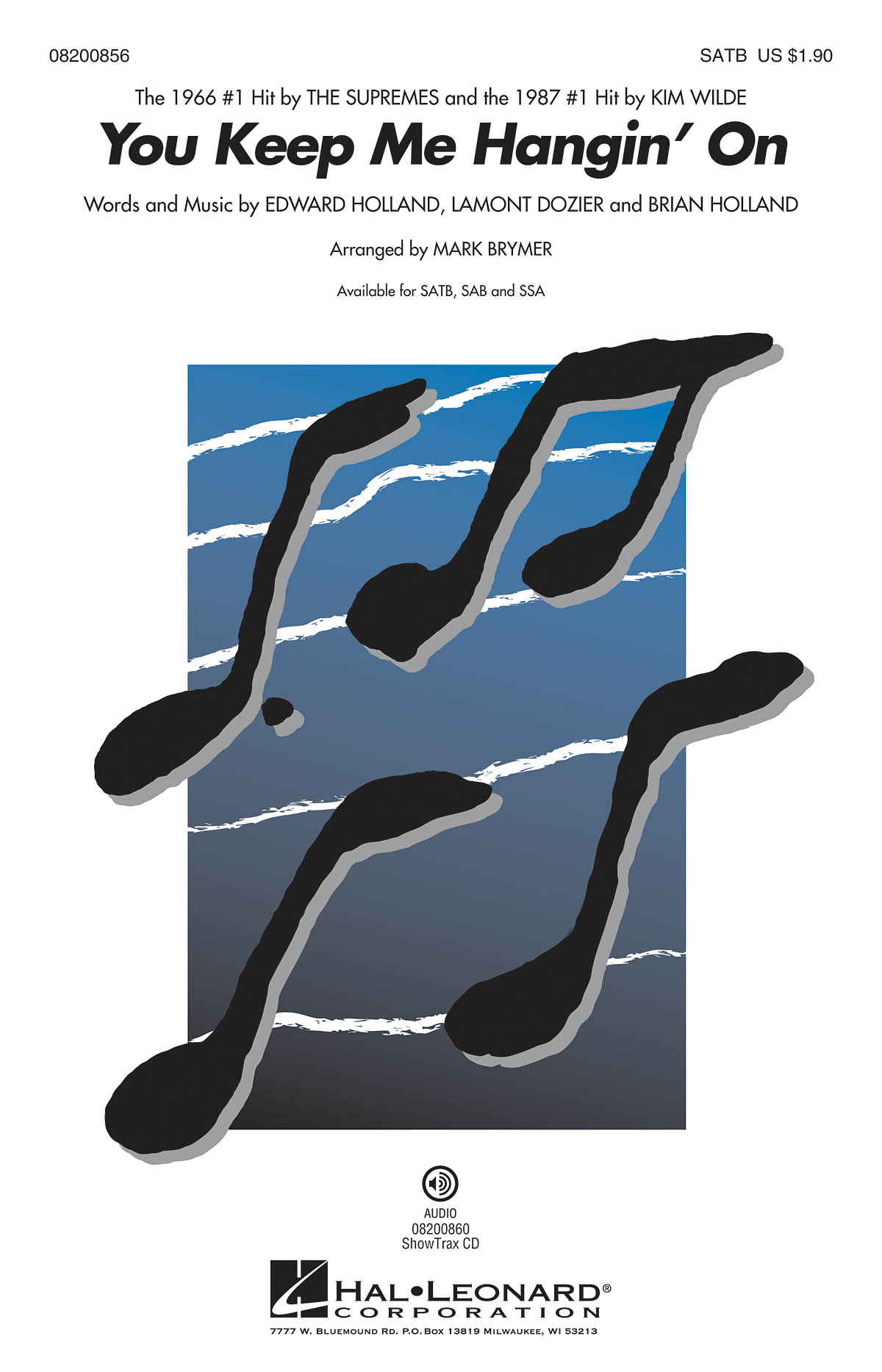The Supremes: You Keep Me Hangin On (Arr. Brymer) (SATB)