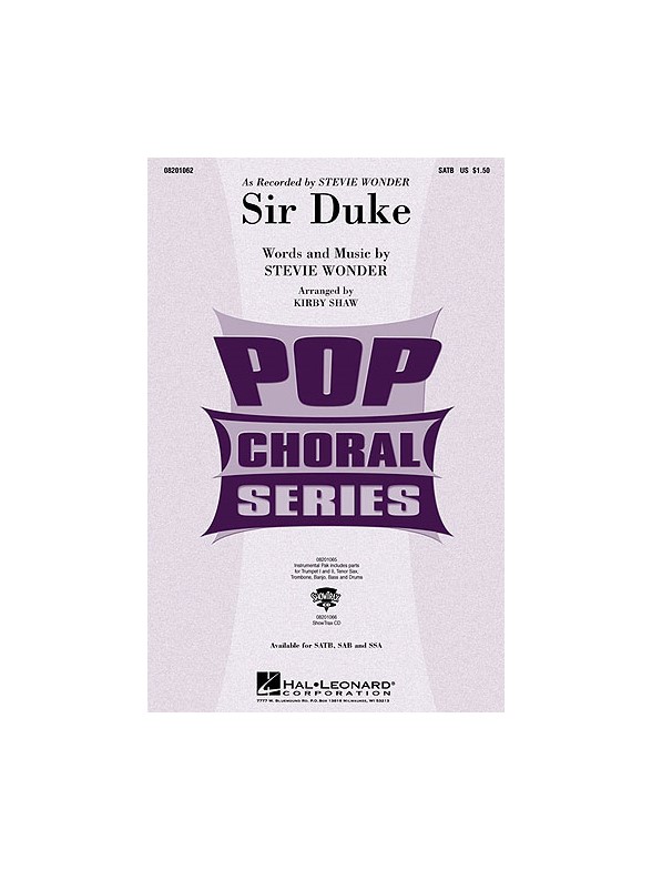 Stevie Wonder: Sir Duke (SATB)