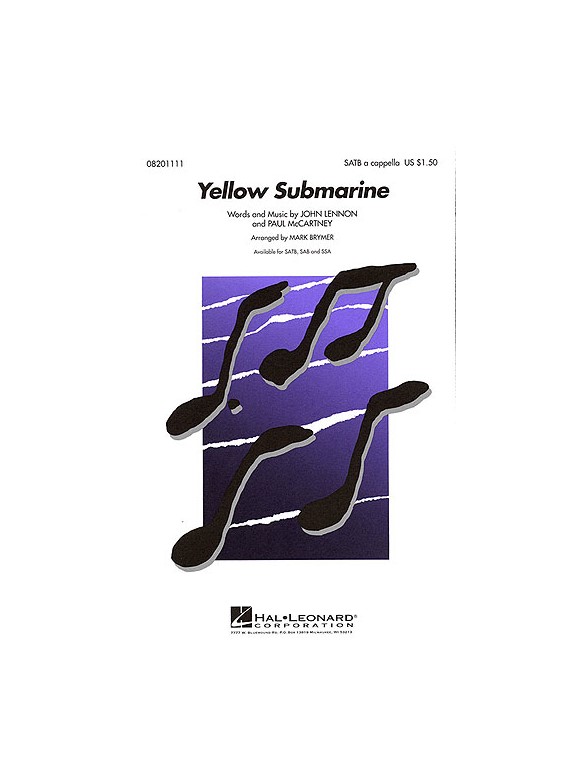 Yellow Submarine (SATB)