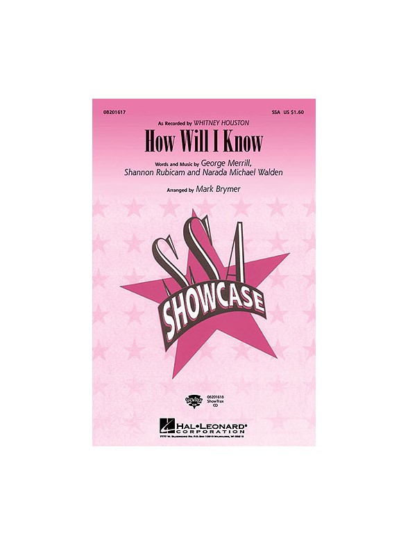 Whitney Houston: How Will I Know - SSA/Piano