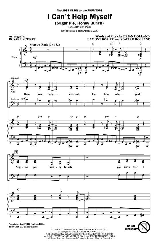 I Can't Help Myself (Sugar Pie, Honey Bunch) : The 1964 #1 Hit by the Four Tops