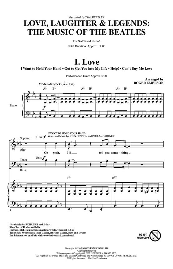 The Beatles: Love, Laughter And Legends (Showtrax CD)