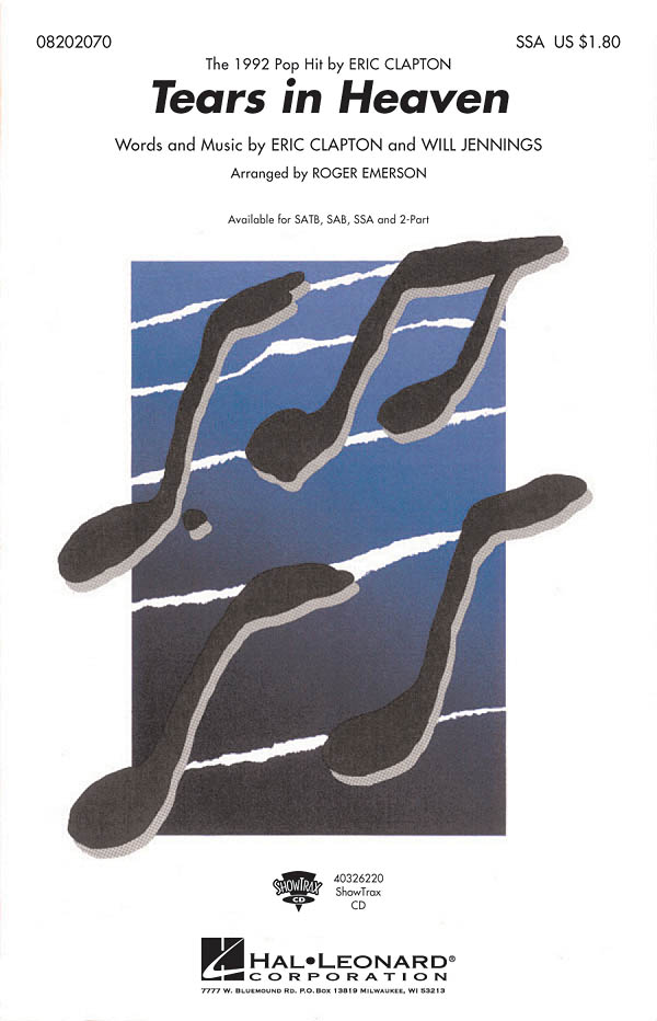 CLAPTON ERIC/JENNINGS WILL TEARS IN HEAVEN (EMERSON ROGER) SSA CHORAL