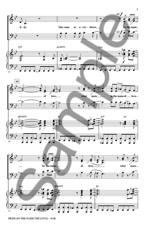 U2: Pride (In The Name Of Love)