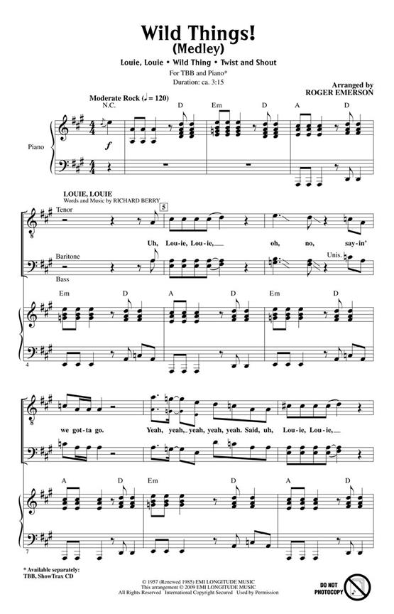 Wild Things! : Medley