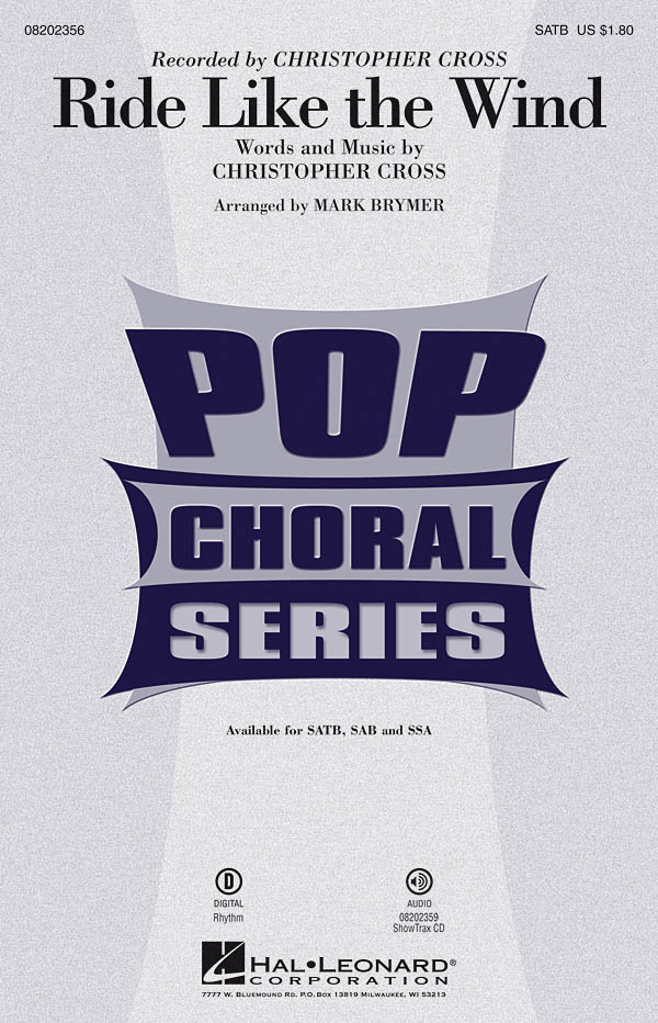 Cross Ride Like Wind (Brymer) Satb