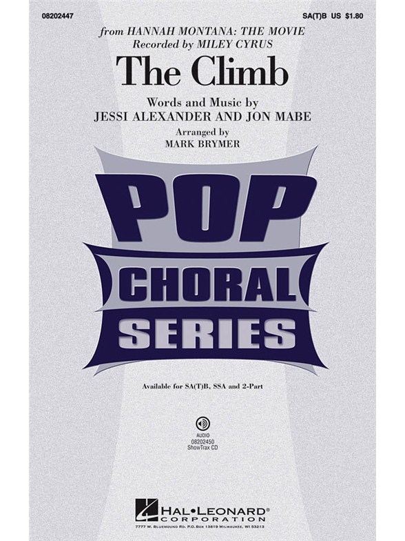 Miley Cyrus: The Climb (SATB)