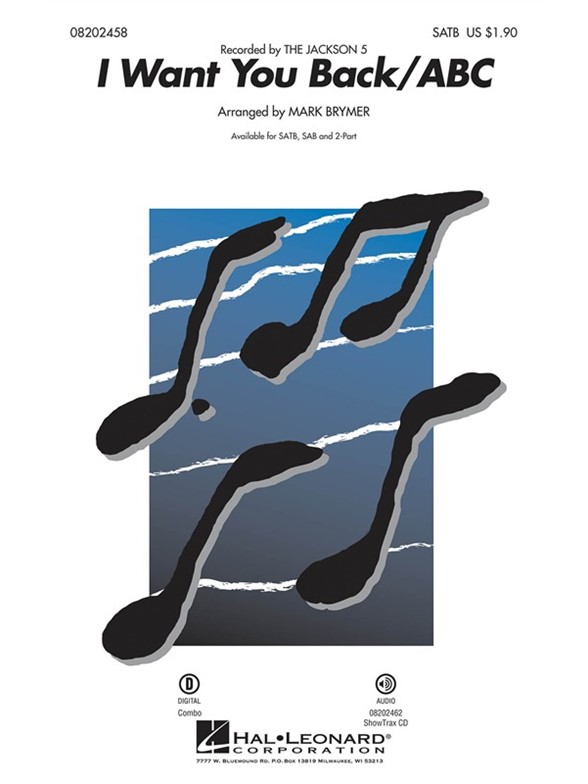 JACKSON 5 I WANT YOU BACK & ABC (BRYMER MARK) SATB CHORAL