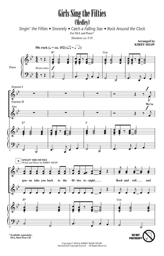 Girls Sing the Fifties : Medley