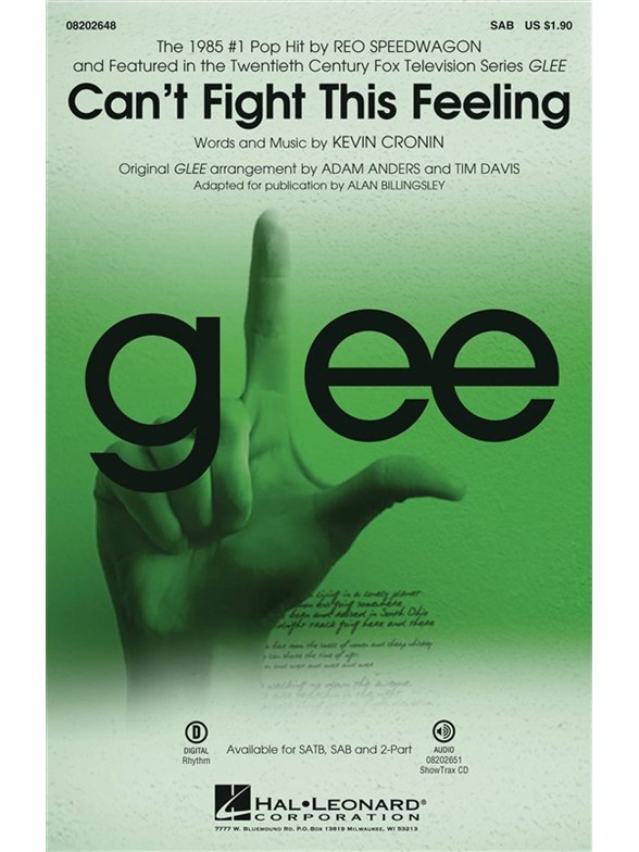 REO SPEEDWAGON CAN'T FIGHT THIS FEELING (ARR ANDERS/DAVIS) GLEE SAB