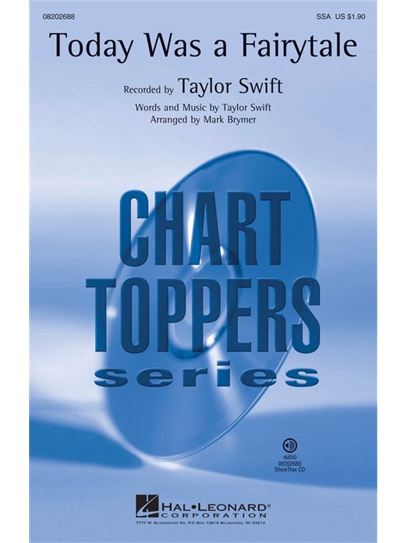 SWIFT TAYLOR TODAY WAS A FAIRYTALE (BRYMER MARK) SSA CHORAL