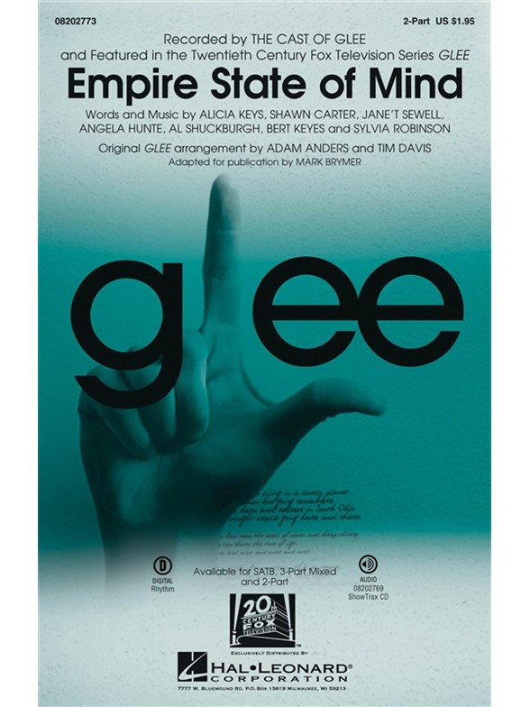 EMPIRE STATE OF MIND (BRYMER/ANDERS/DAVIS) SAB CHORAL