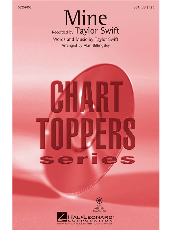 SWIFT TAYLOR MINE (BILLINGSLEY ALAN) SSA CHORAL SHEET MUSIC