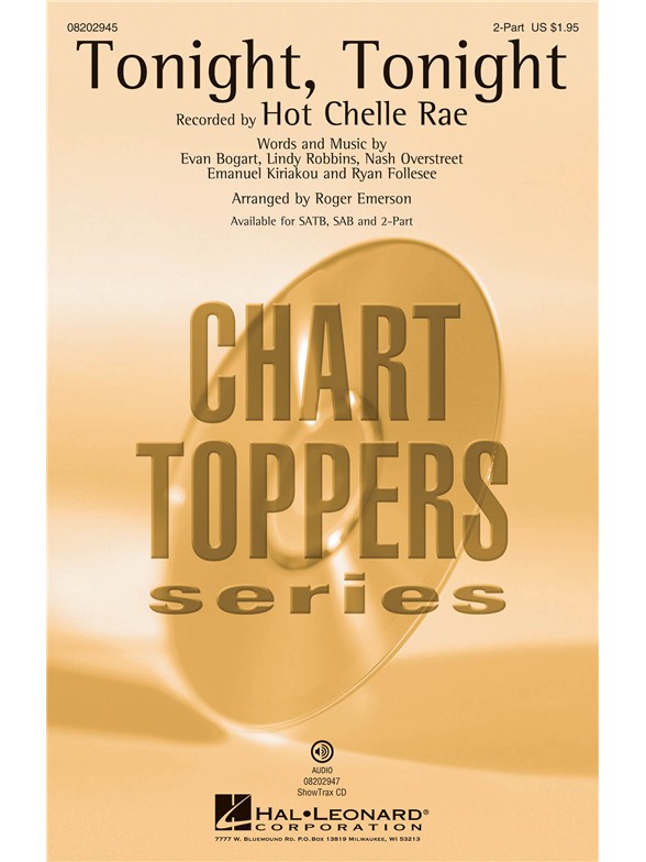TONIGHT TONIGHT (EMERSON ROGER) 2 PART CHORAL