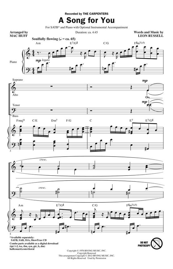 A Song for You