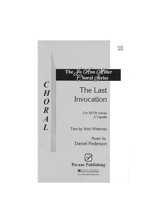 Pederson Last Invocation Satb A Cap