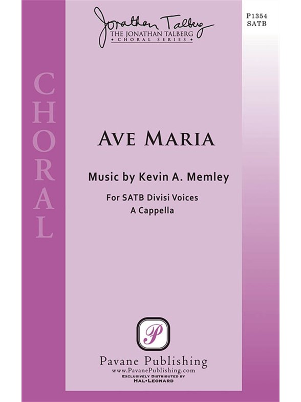 MEMLEY KEVIN AVE MARIA SSAATTBB A CAPPELLA CHORAL