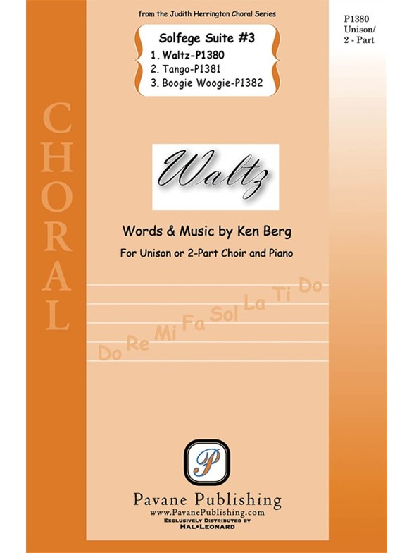 BERG KEN WALTZ FROM SOLFEGE SUITE NO3 2 PART CHORAL