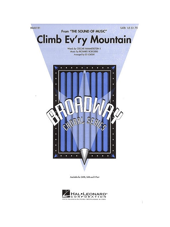 Rodgers And Hammerstein: Climb Ev'ry Mountain (The Sound Of Music) (SATB)