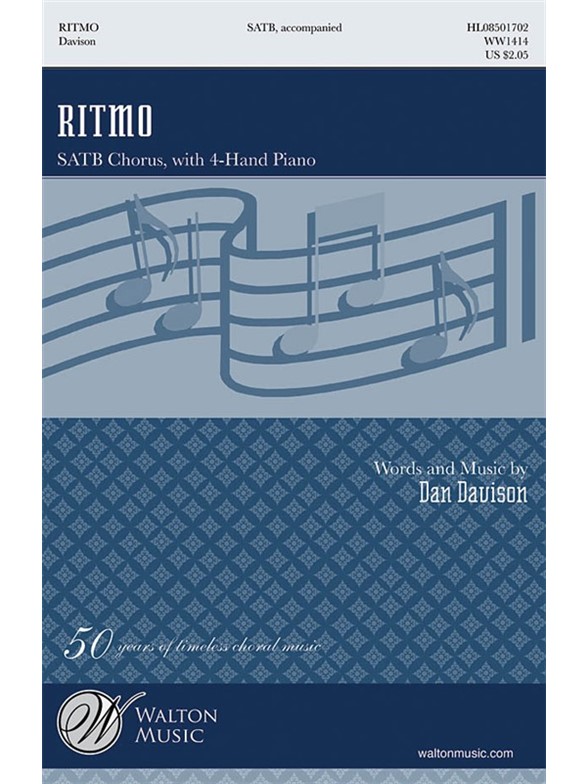 DAN DAVISON RITMO SATB CHORAL SHEET