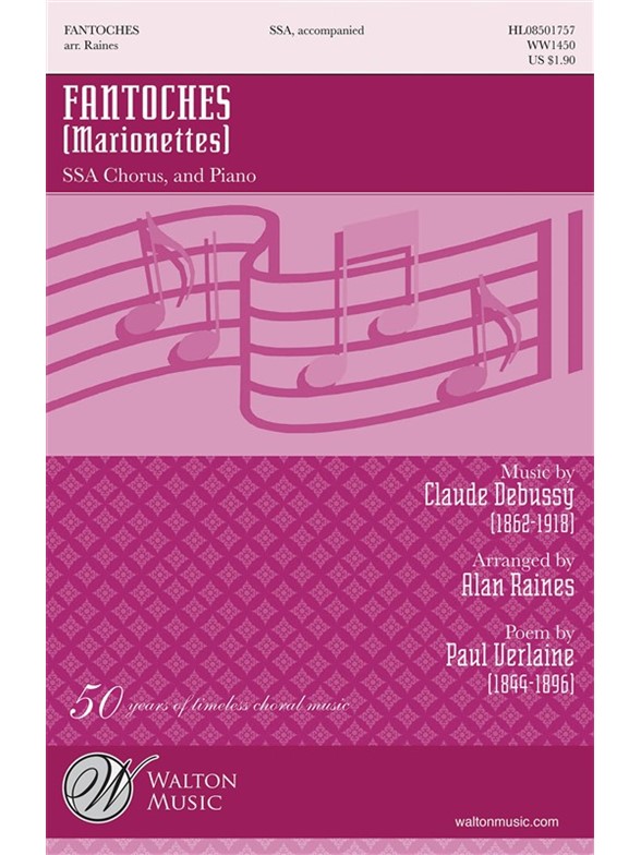 DEBUSSY CLAUDE FANTOCHES MARIONETTES (RAINES ALAN) SSA CHORAL