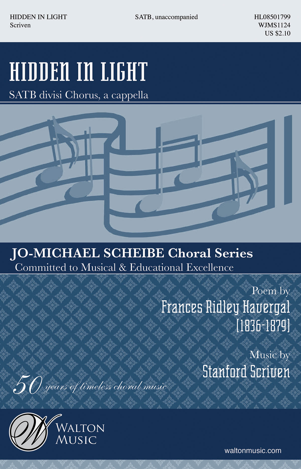 SCRIVEN STANFORD HIDDEN IN LIGHT SATB DIVISI ACAPELLA CHOR