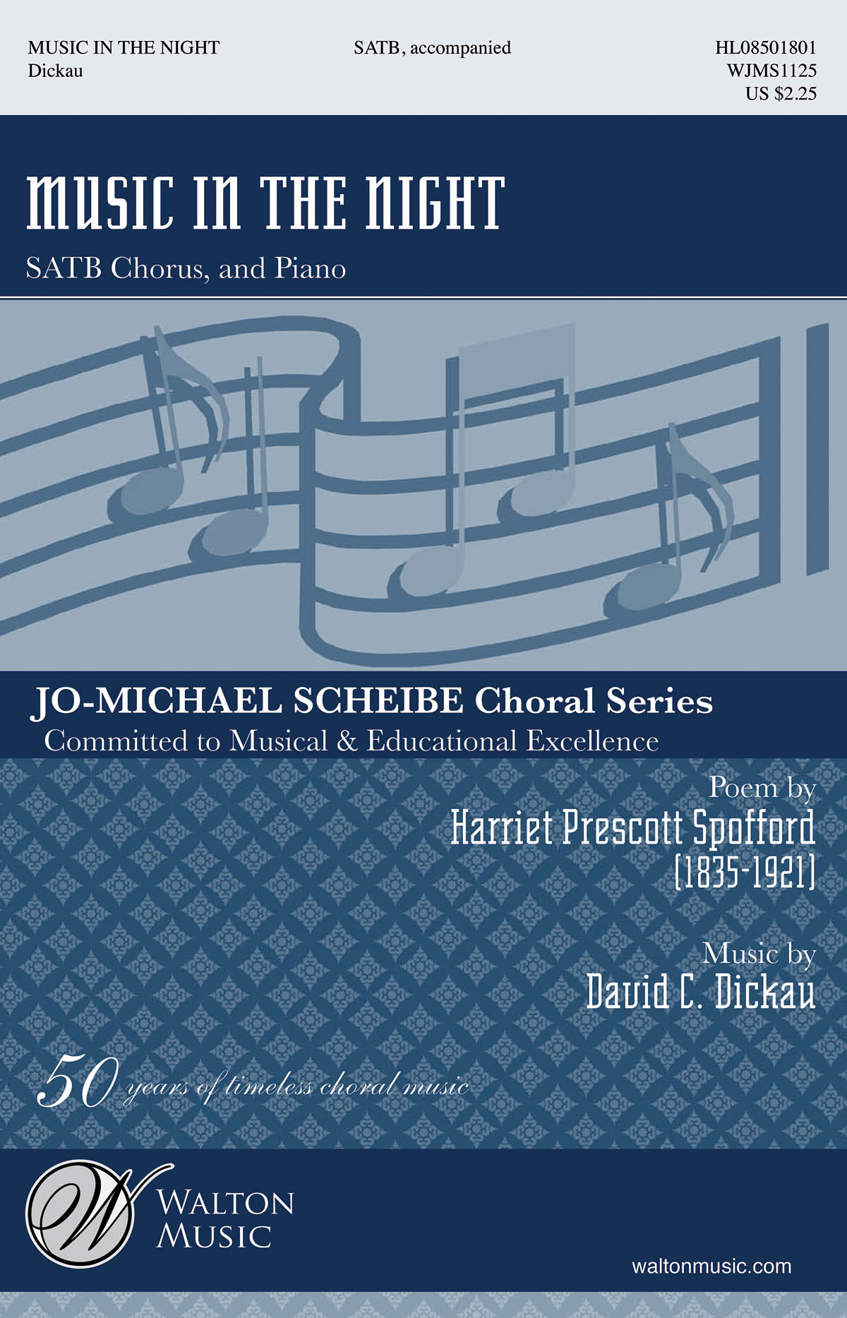 DICKAU DAVID MUSIC IN THE NIGHT SATB CHOR