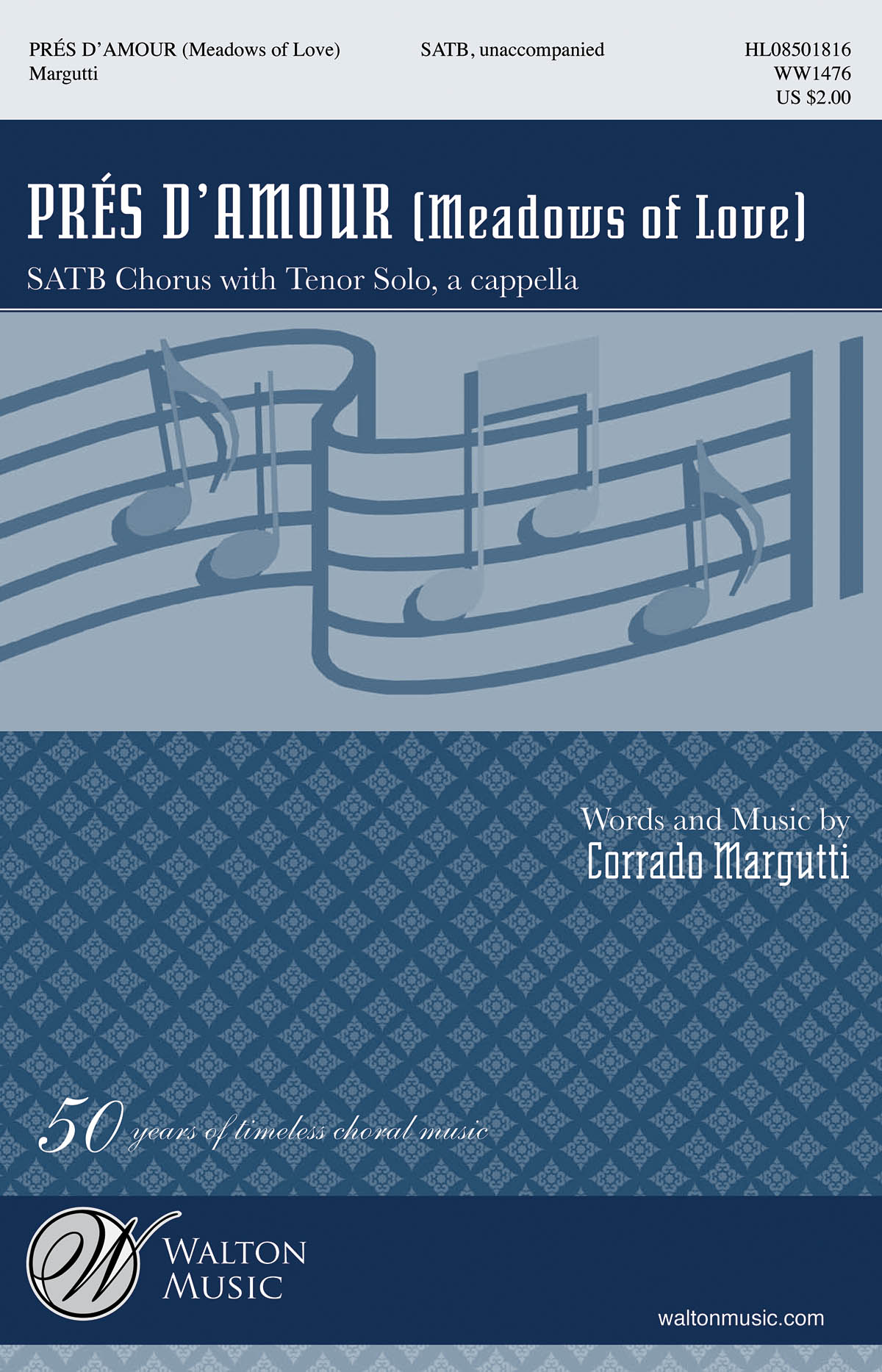 MARGUTTI CORRADO PRES D'AMOUR MEADOWS OF LOVE SATB CHOR