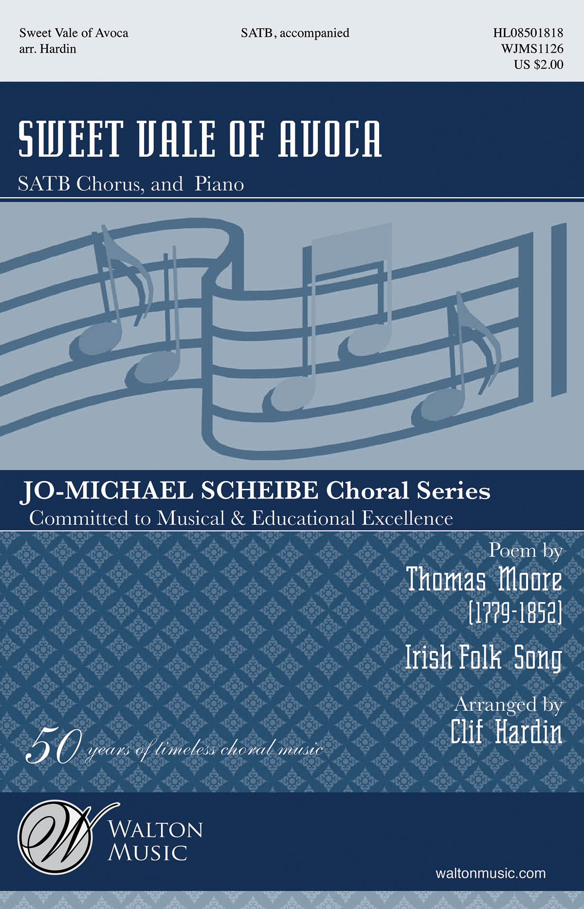 SWEET VALE F AVOCA (ARR HARDIN CLIF) SATB CHOR