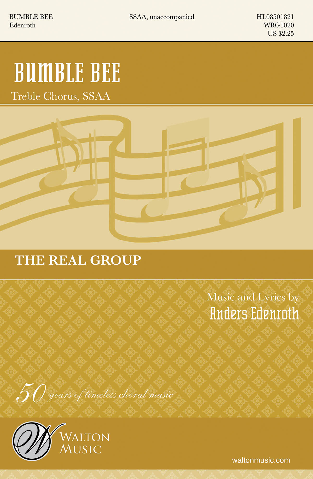 EDENROTH ANDERS BUMBLE BEE THE REAL GROUP SSAA CHOR