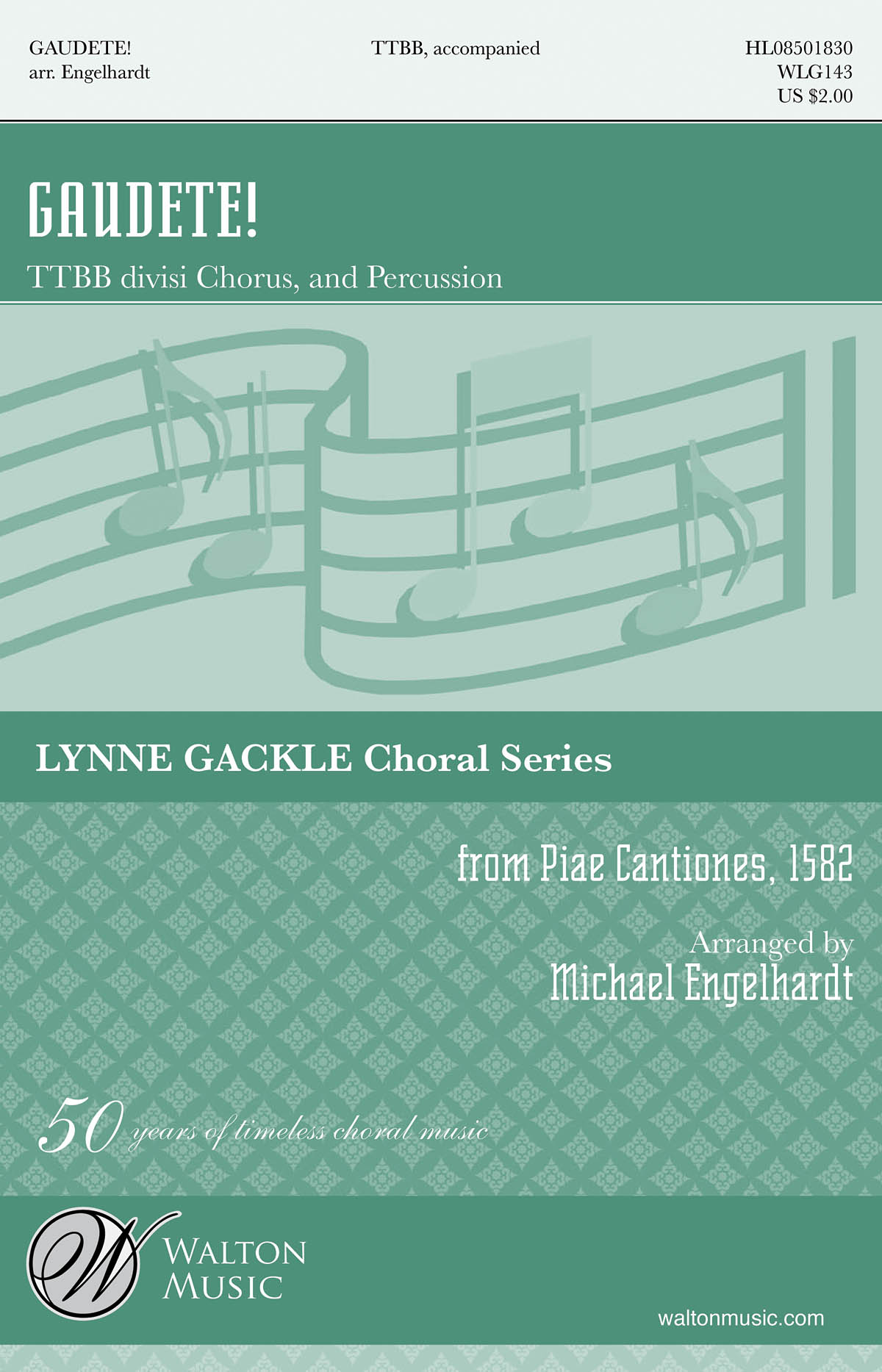 Gaudete (Arr Engelhardt Michael) Ttbb Divisi Choral