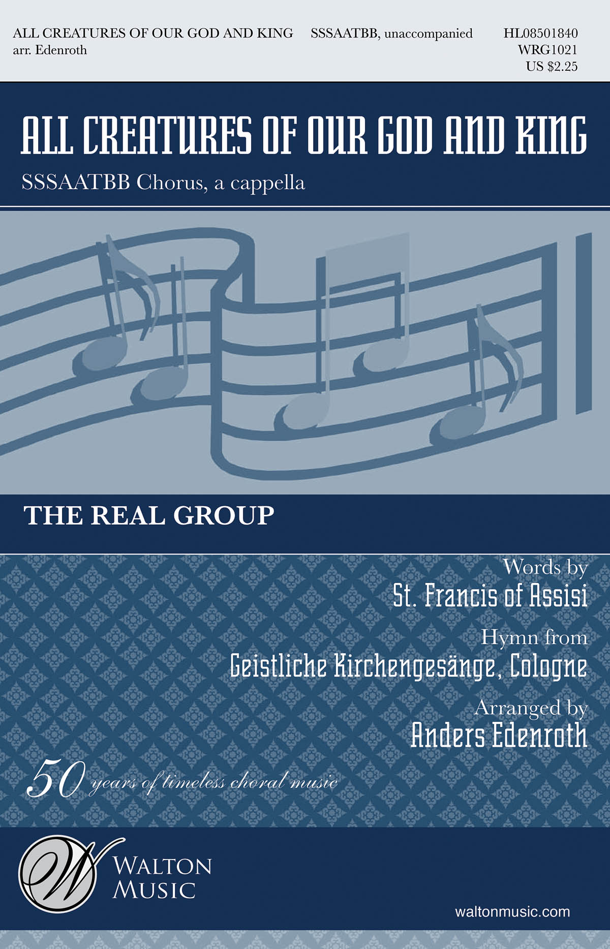 ALL CREATURES OF OUR GOD AND KING (ARR EDENROTH ANDERS) SSSAATBB ACAP