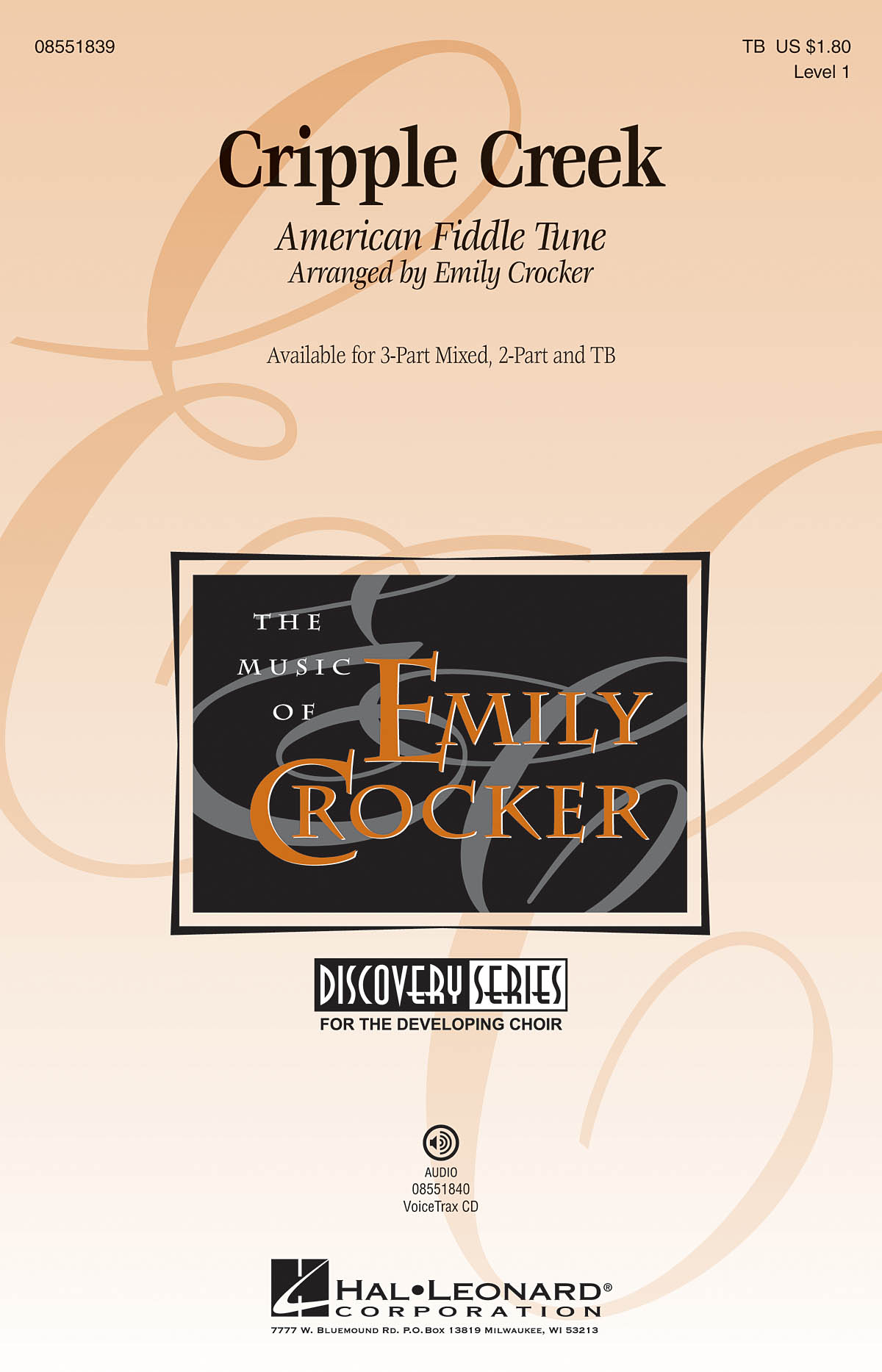 Cripple Creek (Arr Crocker Emily) Tb Choral